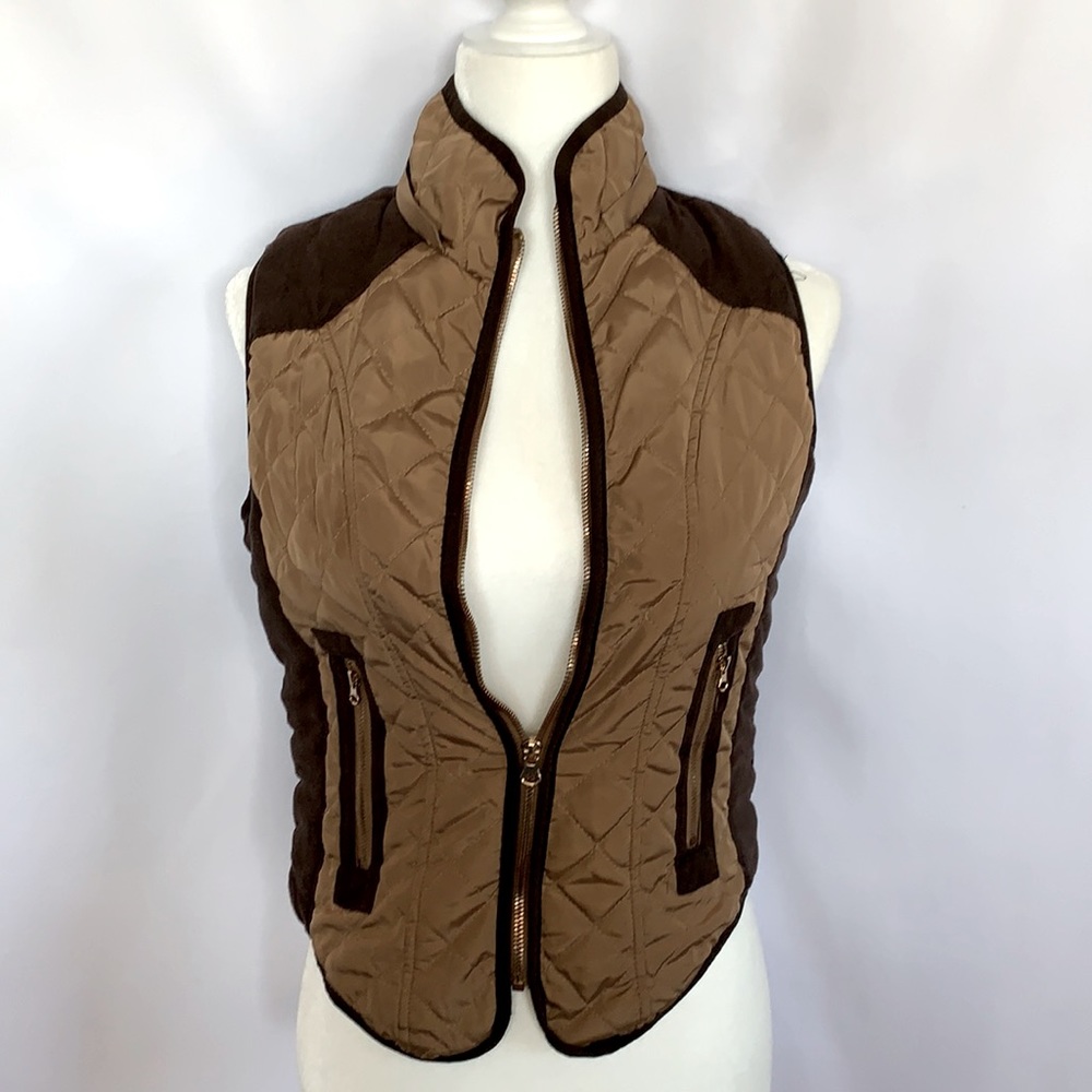 Ci Sono Sherpa Lined Quilted Vest